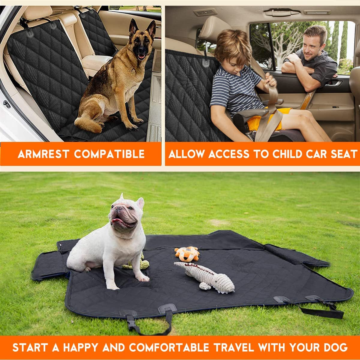 First-Class Seat Suit: The Ultimate Doggie Defense Against Car Shenanigans - Waterproof, Non-Slip, and Ready for Road Trips!
