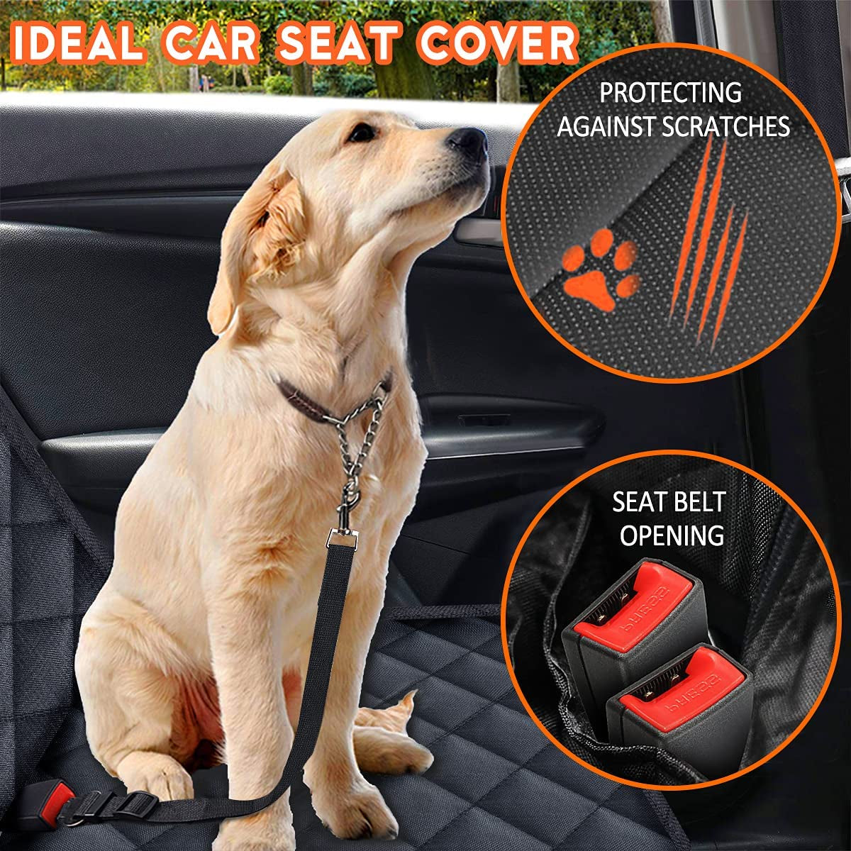 First-Class Seat Suit: The Ultimate Doggie Defense Against Car Shenanigans - Waterproof, Non-Slip, and Ready for Road Trips!