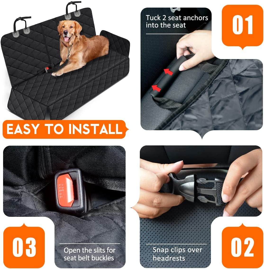 First-Class Seat Suit: The Ultimate Doggie Defense Against Car Shenanigans - Waterproof, Non-Slip, and Ready for Road Trips!