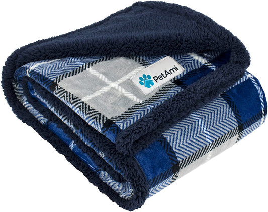 Snuggle Your Pooch in a Cozy Blanket Fortress: The Ultimate Fur-Guarding, Cuddle-Approved, Reversible Throw for Your Sofa and Car!